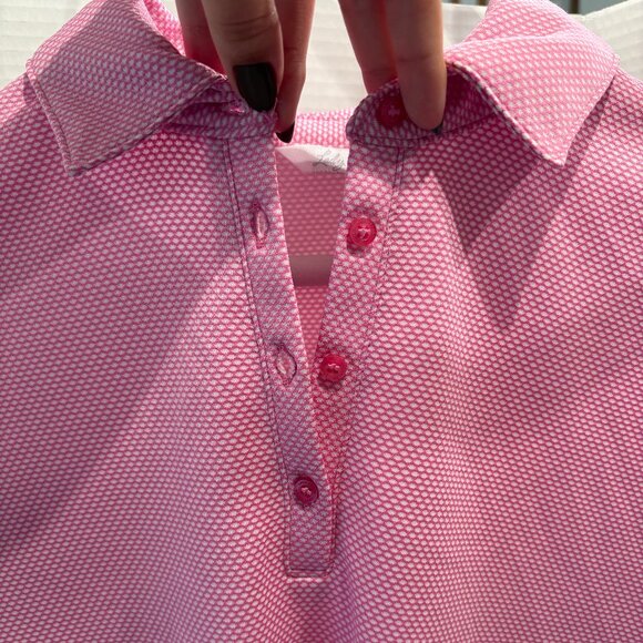 Lady Hagen, Size S, Women's Golf Polo, Pink, Button Up, Short Sleeve - Picture 3 of 4